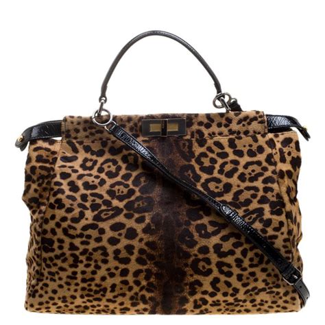 fendi peekaboo animal print|Fendi peekaboo price.